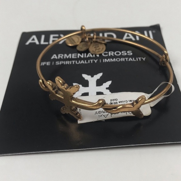 Alex and Ani Armenian Cross Bangle NWT - Picture 2 of 2